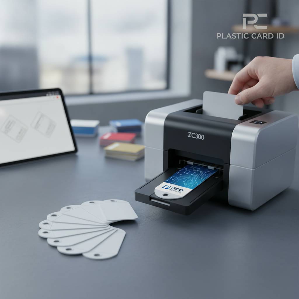 How to print on plastic key tags