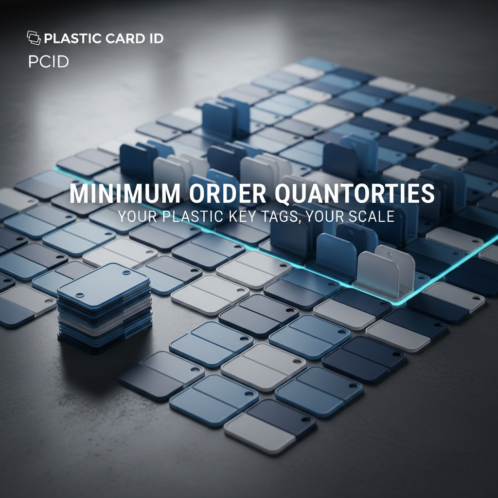 Plastic key tag minimum order quantities